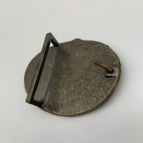 Vintage Accurate 1977 Eagle Patriotic Americana Style Brass Belt Buckle - Picture 4 of 7